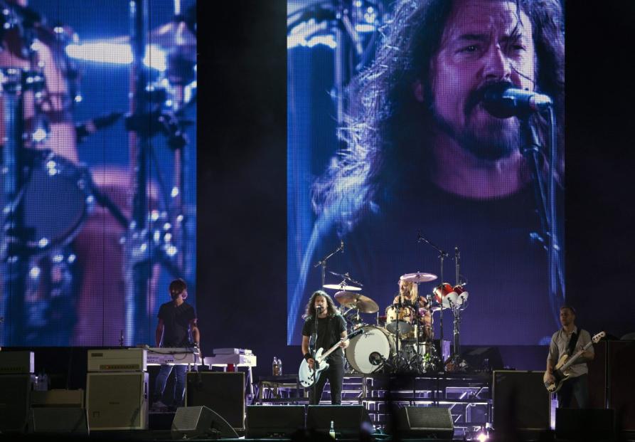 Foo Fighters in concert in Sao Paulo