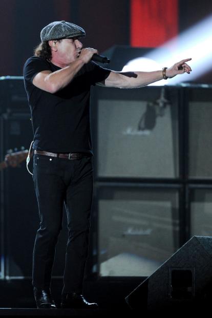 On stage at the 57th Annual Grammy Awards
