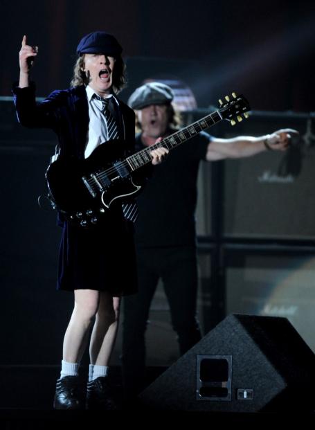 On stage at the 57th Annual Grammy Awards