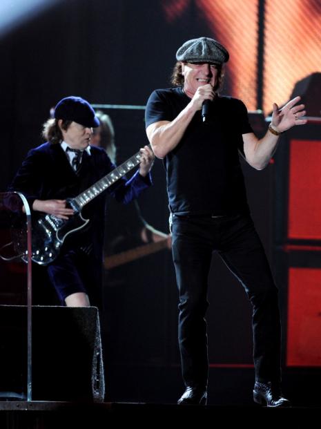 On stage at the 57th Annual Grammy Awards