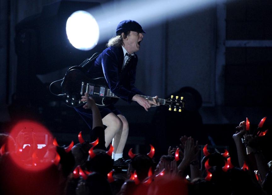 On stage at the 57th Annual Grammy Awards