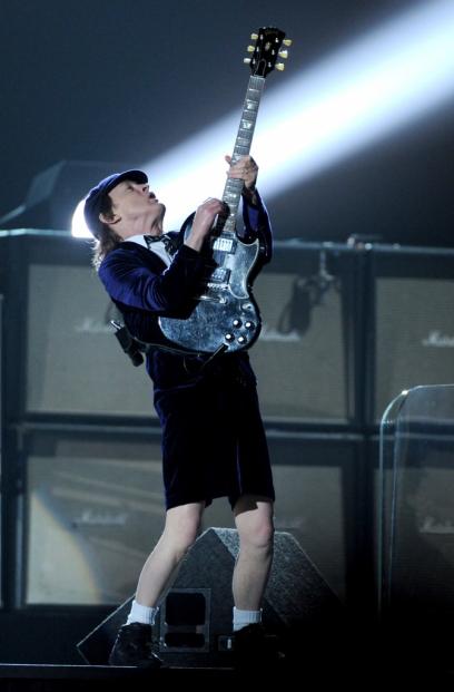 On stage at the 57th Annual Grammy Awards