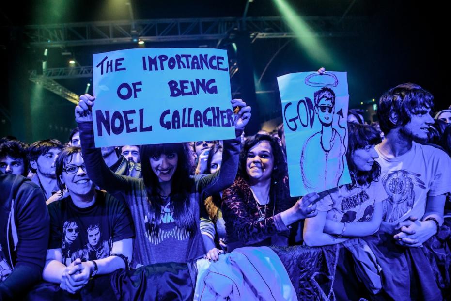 Rock band Noel Gallagher's High Flying Birds performs live in Milan