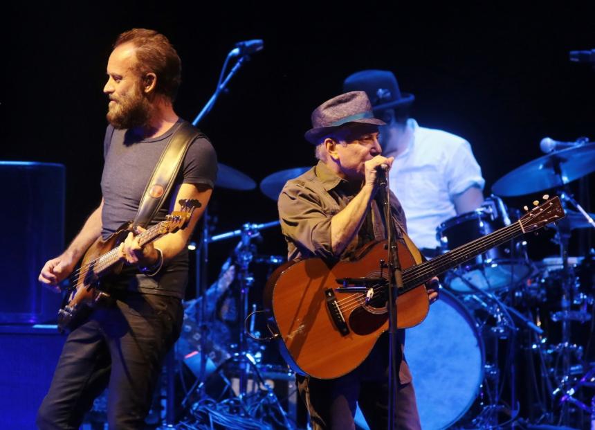 Paul Simon and String perform for a sold-out crowd in Milan, Italy