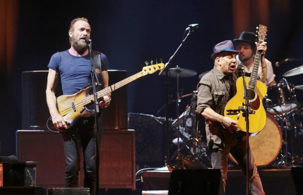 Paul Simon and String perform for a sold-out crowd in Milan, Italy