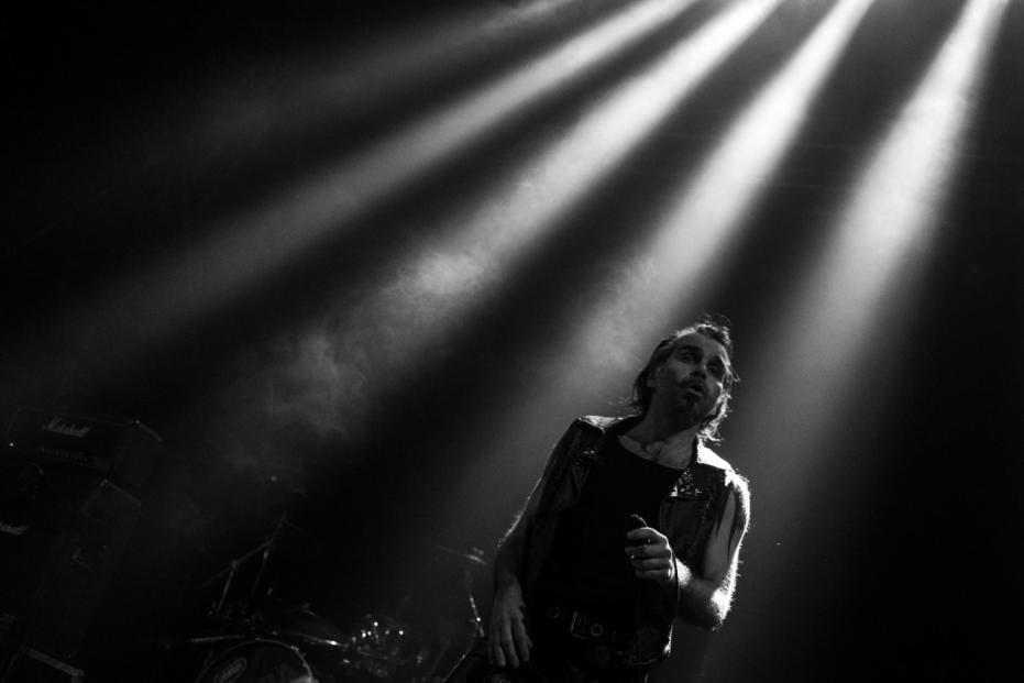 The Litfiba perform live in Rome.