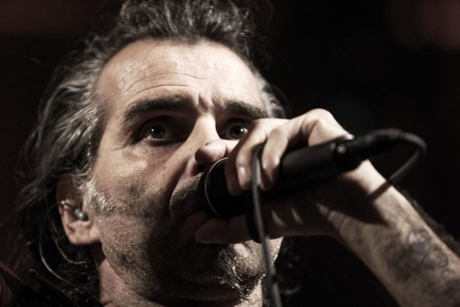 The Litfiba perform live in Rome.