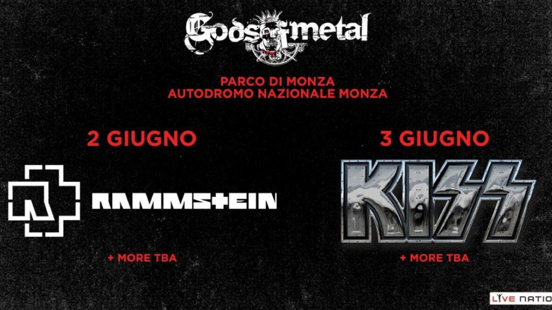 Gods Of Metal 2016 con Kiss e Rammstein
