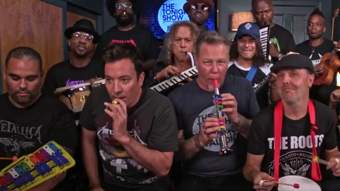 Metallica: da Jimmy Fallon hanno suonano Enter Sandman con strumenti giocattolo! Guarda il video