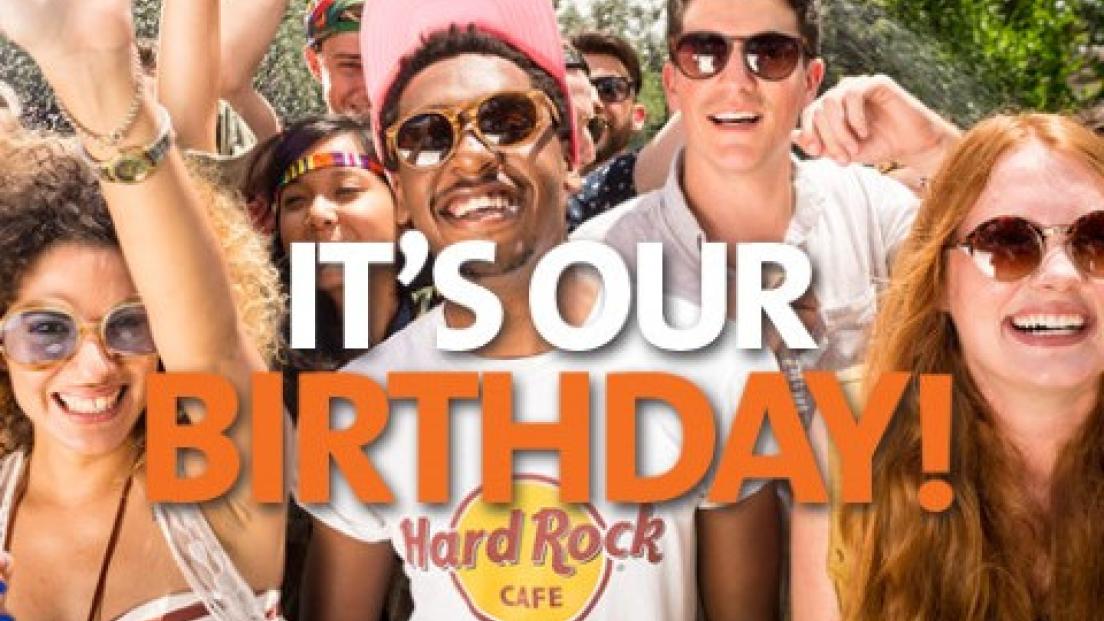 Buon compleanno Hard Rock Cafe: oggi a Roma, Firenze e Venezia si festeggiano i 46 anni (di rock). Scopri tutte le promozioni speciali!