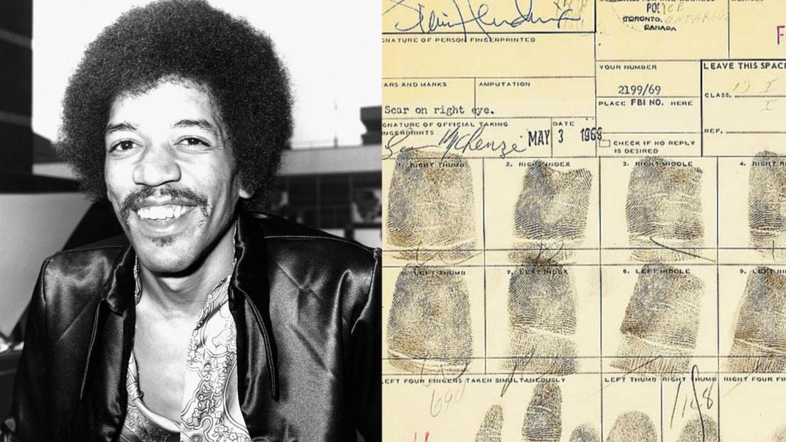 Jimi Hendrix: all’asta la carta d'arresto firmata dal musicista