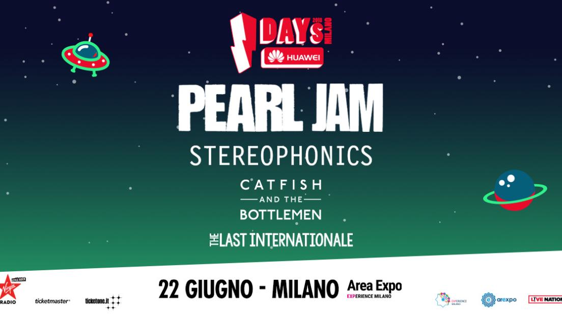 Pearl Jam: annunciati Stereophonics, Catfish & The Bottlemen e The Last Internationale in apertura il 22 giugno ad IDays. Tutte le info