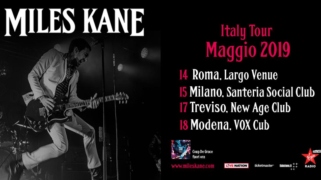 Myles Kane: UFFICIALE 4 date in Italia a Maggio! Tutte le info e biglietti