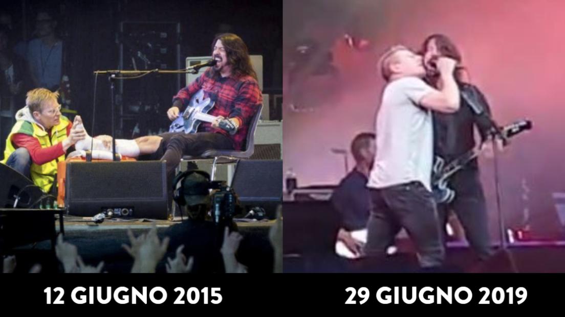 Foo Fighters, Dave Grohl invita sul palco il medico che lo aiutò quando si ruppe la gamba e canta con lui My Hero