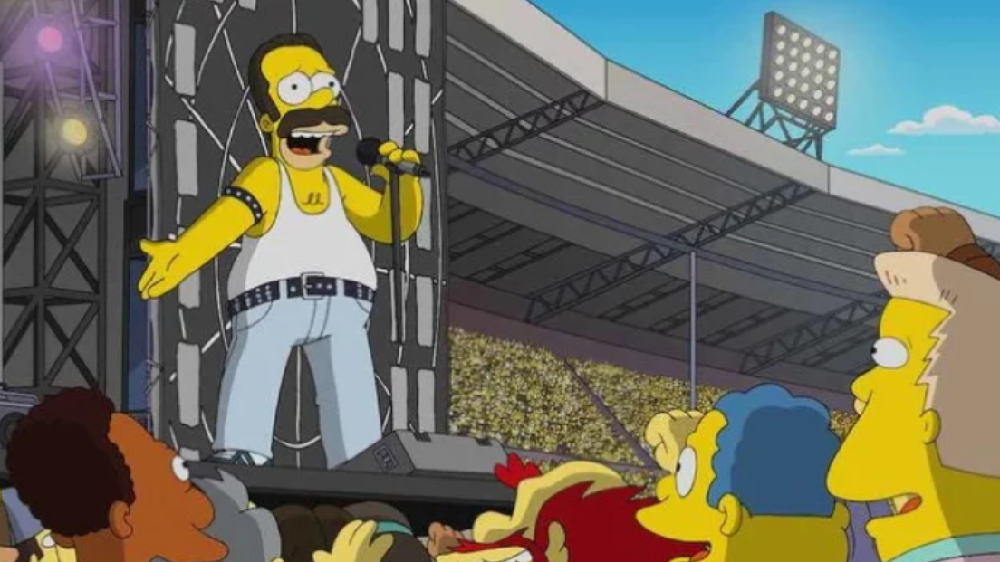 Queen, la storica esibizione del Live Aid ricreata in un episodio dei Simpson!