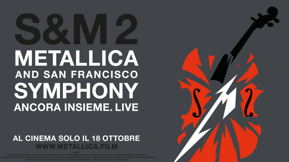 Metallica: S&M², il live con la San Francisco Symphony al cinema il 18 ottobre. Scopri tutti i cinema