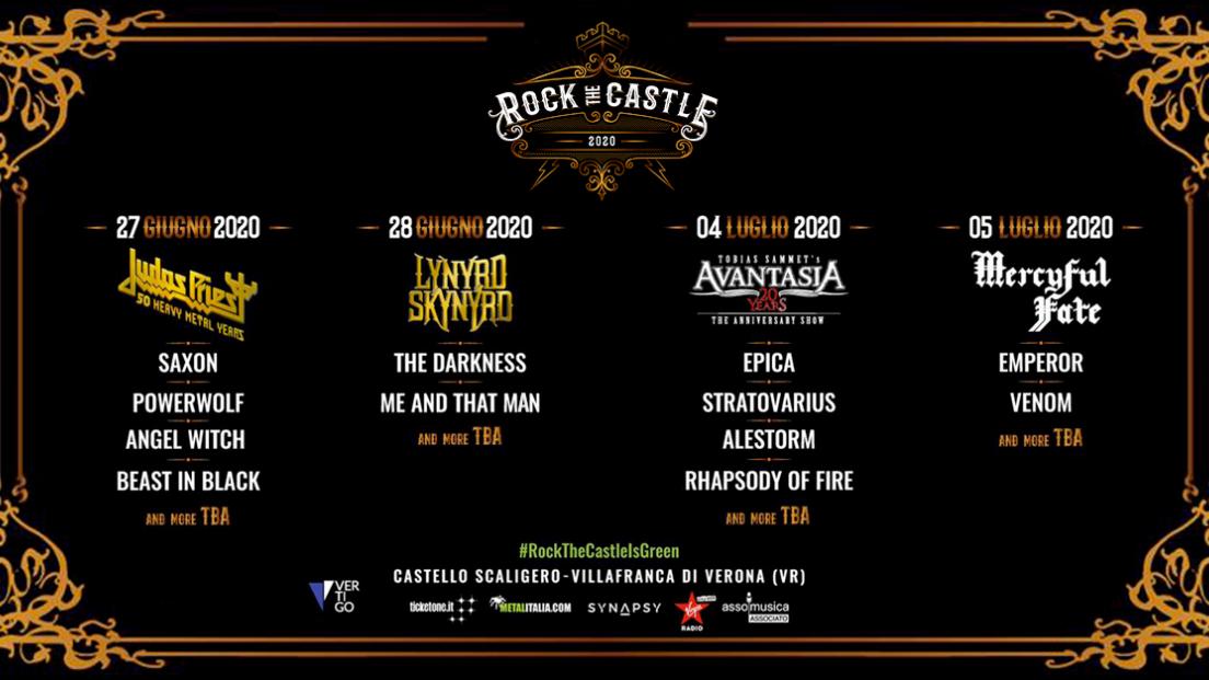 ROCK THE CASTLE 2020: UFFICIALE Judas Priest e Lynyrd Skynyrd tra i primi headliner! Tutte le info e biglietti