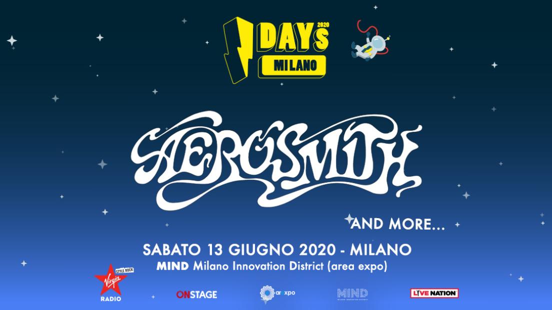 Aerosmith: UFFICIALE ad IDays il 13 giugno 2020. Tutte le info