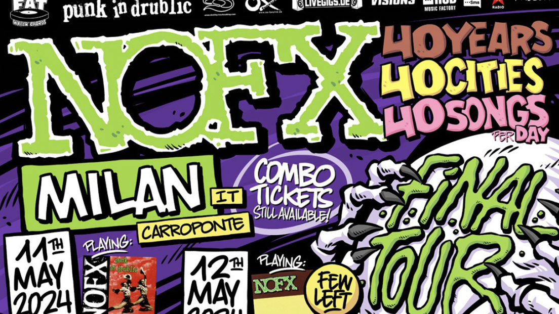 NOFX: annunciate le band in apertura delle due date italiane!
