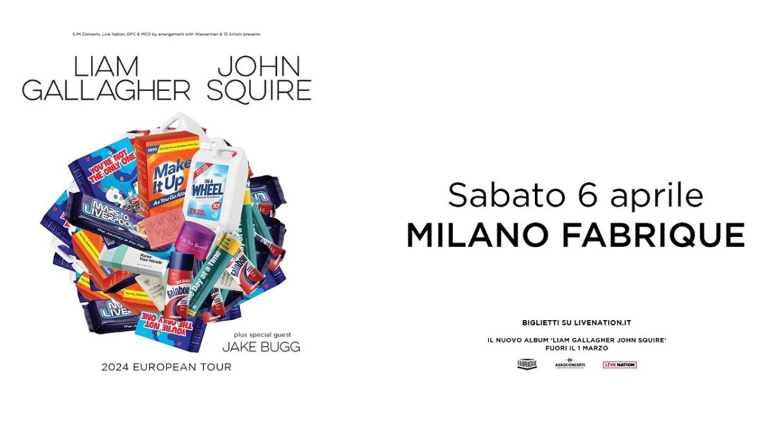 Liam Gallagher e John Squire: UFFICIALE in concerto a Milano il 6 aprile. Tutte le info e biglietti