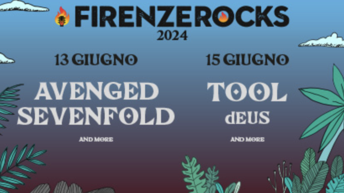 Firenze Rocks con Tool e Avenged Sevenfold: partecipa all'estrazione finale dei biglietti per i concerti del 13 e 15 giugno alla Visarno Arena