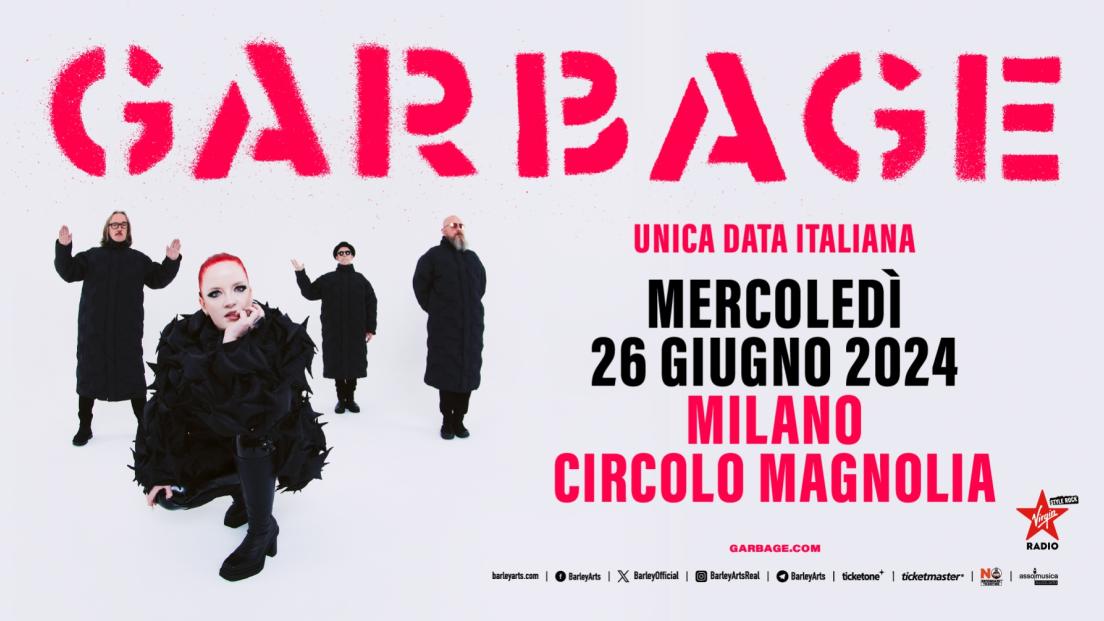 Garbage in concerto a Milano: partecipa all'estrazione finale dei biglietti per la data del 26 giugno al Circolo Magnolia