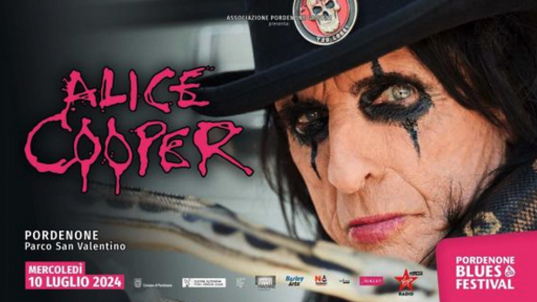 Alice Cooper in concerto: partecipa all'estrazione finale dei biglietti per la data del 10 luglio al Pordenone Blues Festival
