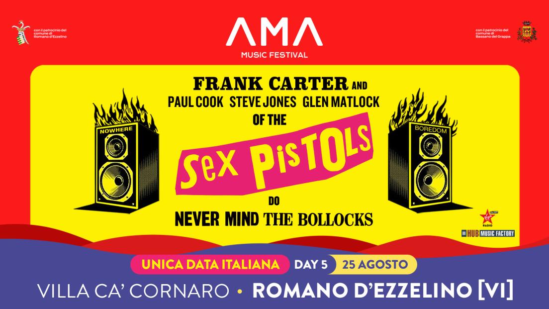 Frank Carter and Sex Pistols: UFFICIALE in concerto ad AMA Music Festival il 25 agosto. Tutte le info e biglietti