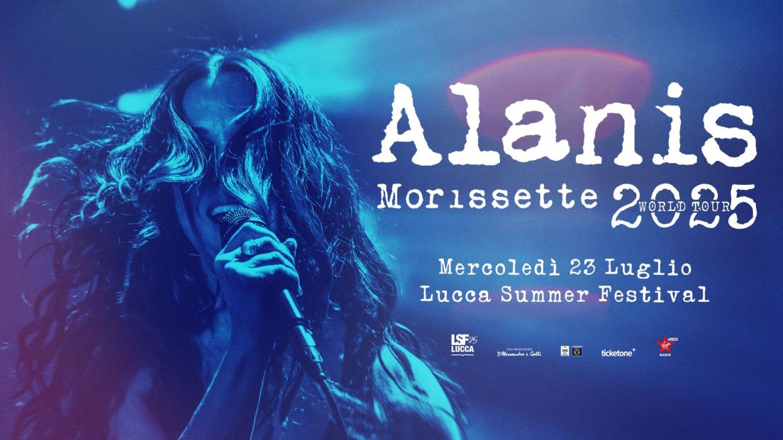 Alanis Morissette: UFFICIALE in concerto a Lucca a luglio 2025. Tutte le info e biglietti