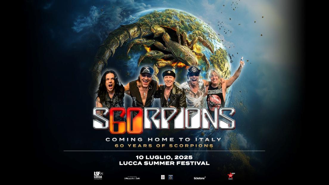 Scorpions: UFFICIALE in concerto a Lucca Summer Festival il 10 luglio 2025