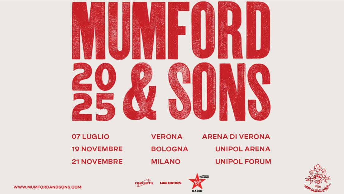 Mumford & Sons: UFFICIALE tre concerti in Italia nel 2025. Tutte le info e biglietti