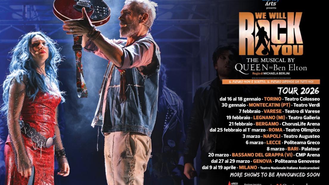 We Will Rock You: torna nel 2026 il musical ideato dai Queen con Ben Elton. Tutte le date
