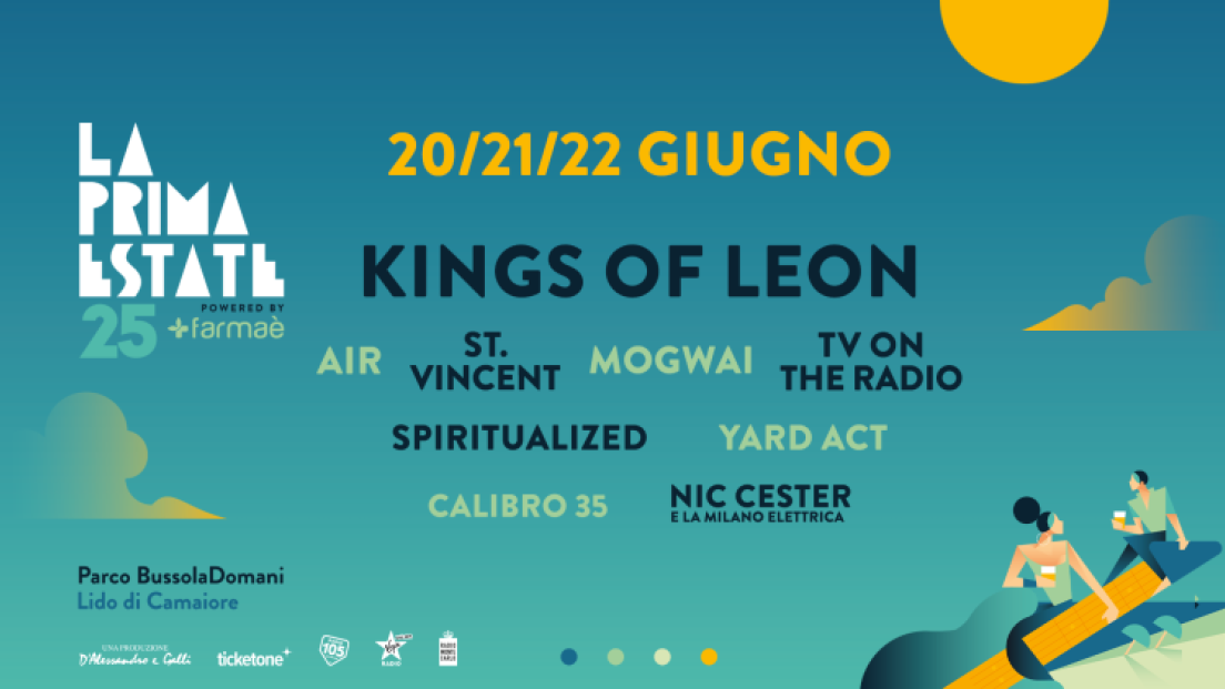 Speciale La Prima Estate: partecipa all'estrazione finale dei biglietti per i concerti del 20 e 21 giugno a Lido di Camaiore (Lucca) - Parco Bussoladomani