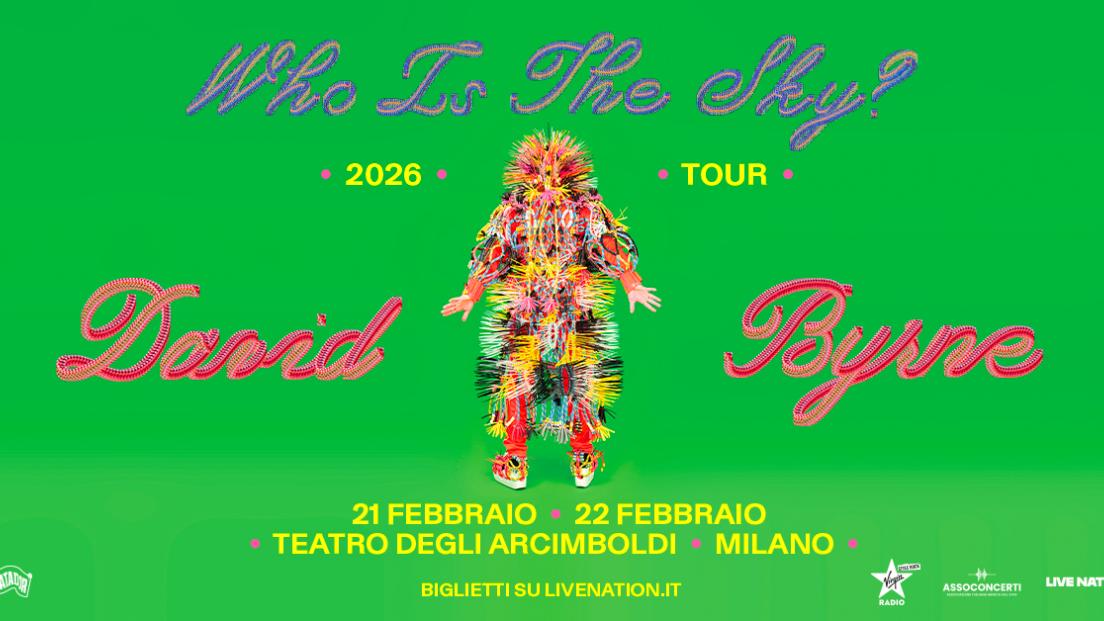 David Byrne, annunciato il nuovo album "Who Is The Sky?". Due concerti a Milano a febbraio 2026