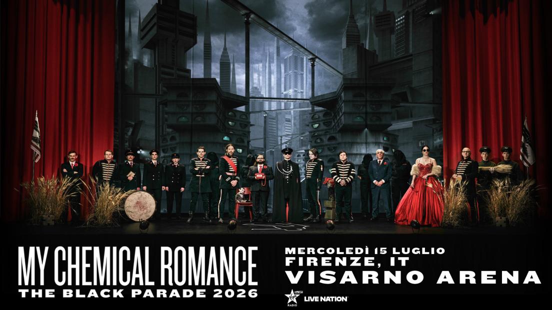 My Chemical Romance: UFFICIALE in concerto a Firenze il 15 luglio 2026. Tutte le info biglietti