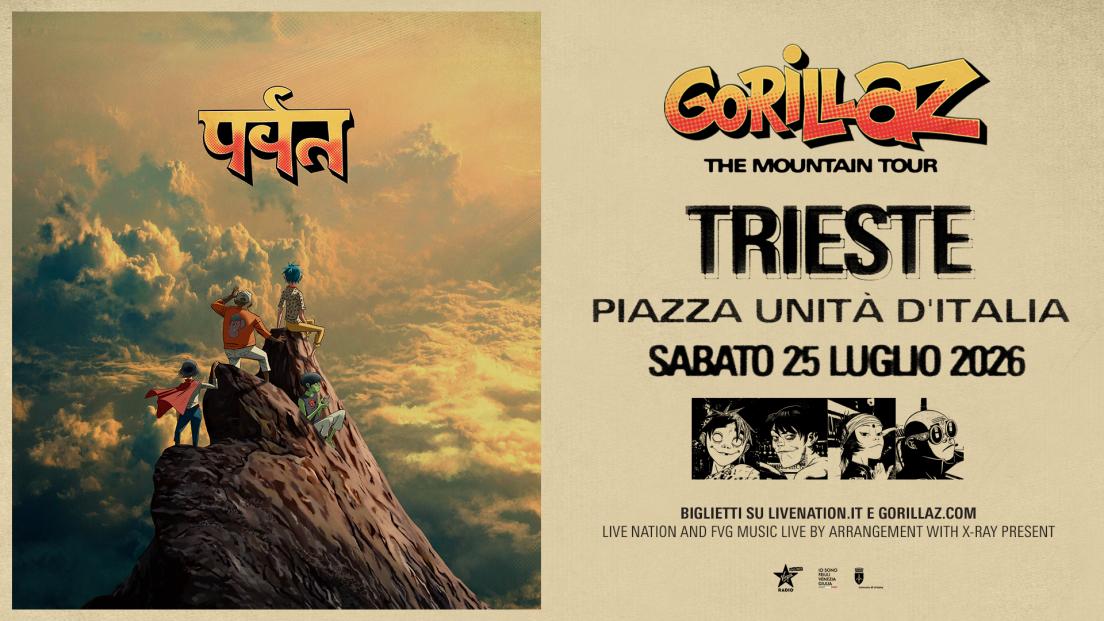 Gorillaz: UFFICIALE in concerto a Trieste nel 2026. Tutte le info e biglietti