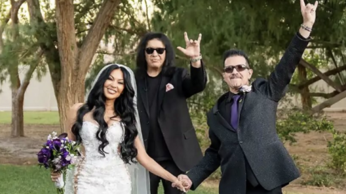 KISS: Gene Simmons ha celebrato le nozze di Charlie Benante degli Anthrax (e Pantera) con Carla Harvey ex Butcher Babies