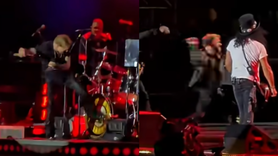 Guns N' Roses: Axl Rose ha preso a calci la batteria e lanciato il microfono sul palco durante il concerto a Bueno Aires. Guarda i video