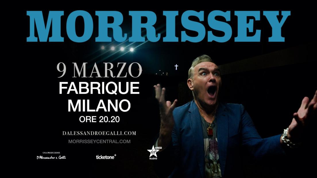 Morrissey: UFFICIALE in concerto a Milano il 9 marzo 2026. Tutte le info e biglietti