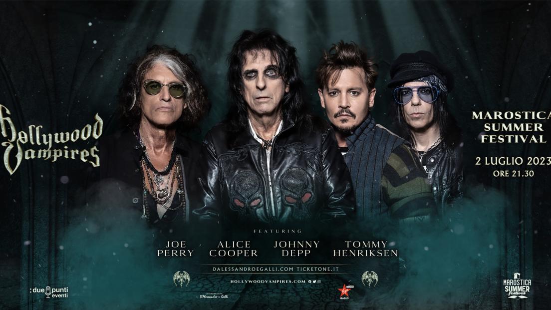 Hollywood Vampires in concerto: partecipa all'estrazione finale dei biglietti per la data del 2 luglio al Marostica Summer Festival