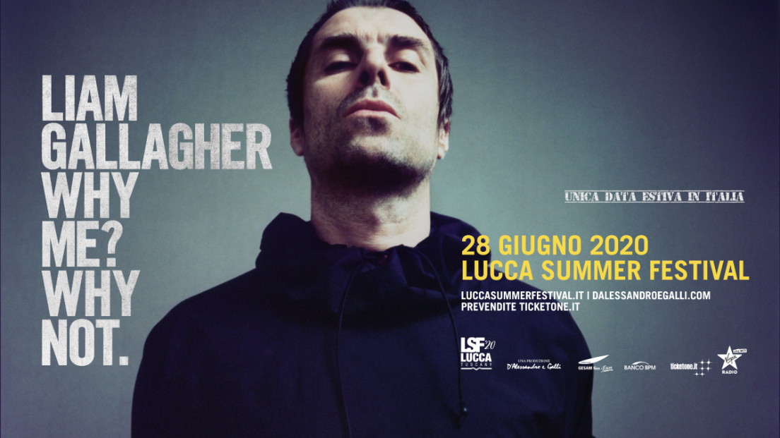 Liam Gallagher: UFFICIALE in concerto al Lucca Summer Festival il 28 giugno. Tutte le info