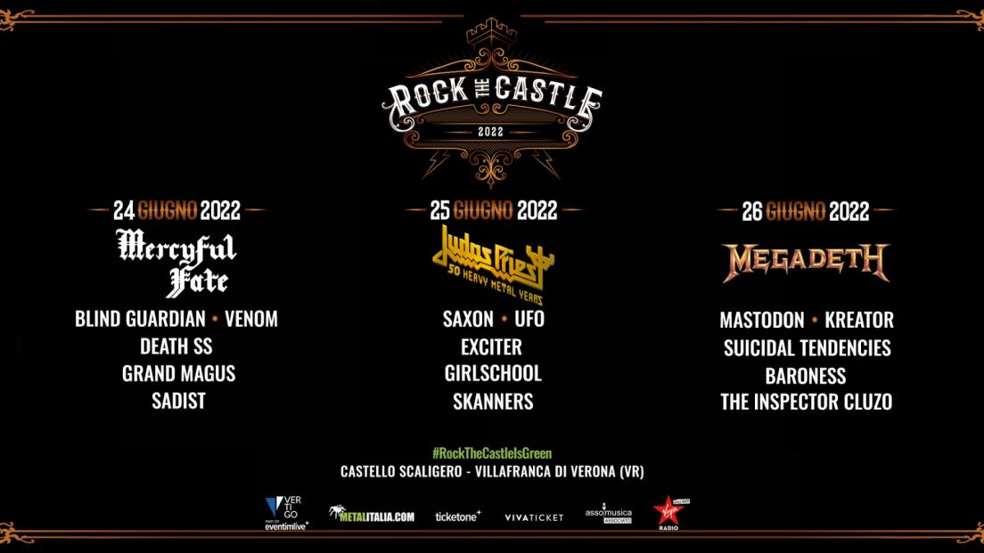 Rock The Castle 2022: cancellata la giornata del 23 giugno. Tutti i dettagli