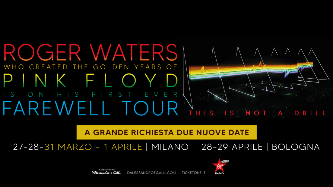 Roger Waters: due nuovi concerti in Italia a Milano. Biglietti in vendita