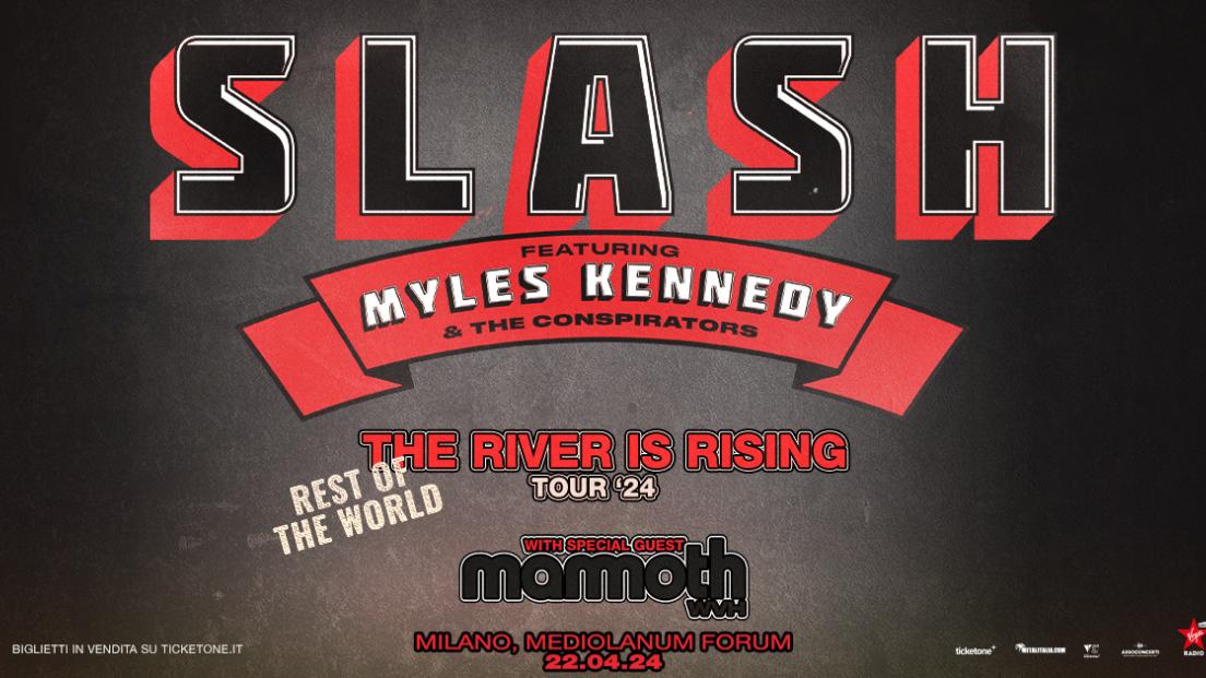 SLASH ft. Myles Kennedy & The Conspirators: UFFICIALE in concerto in Italia nel 2024