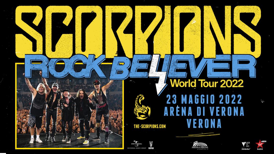 Scorpions: UFFICIALE in concerto all'Arena di Verona il 23 maggio 2022. Tutte le info e biglietti