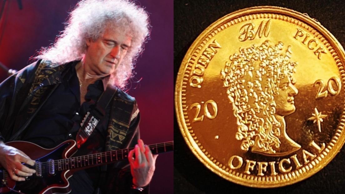 Brian May mette in vendita la moneta placcata in oro in edizione limitata che da sempre usa come plettro. Guarda le foto