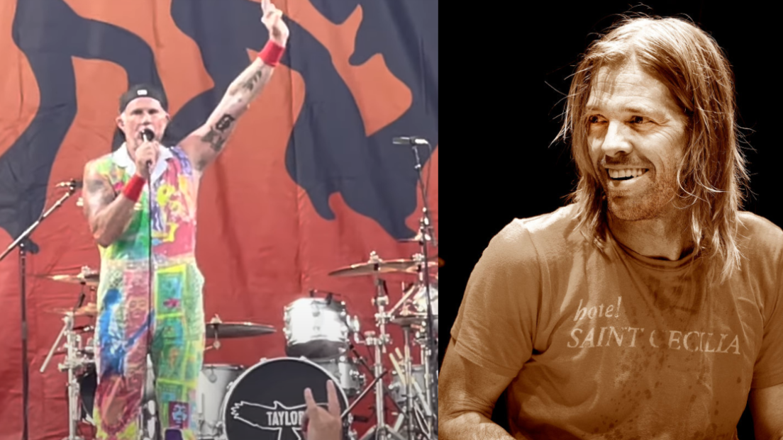 Red Hot Chili Peppers, l'omaggio di Chad Smith a Taylor Hawkins: al concerto anche la vedova Alison e Dave Grohl