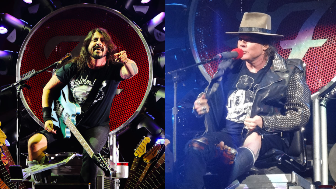 Axl Rose ha regalato a Dave Grohl una rarissima chitarra per ringraziarlo di avergli prestato il suo “trono”