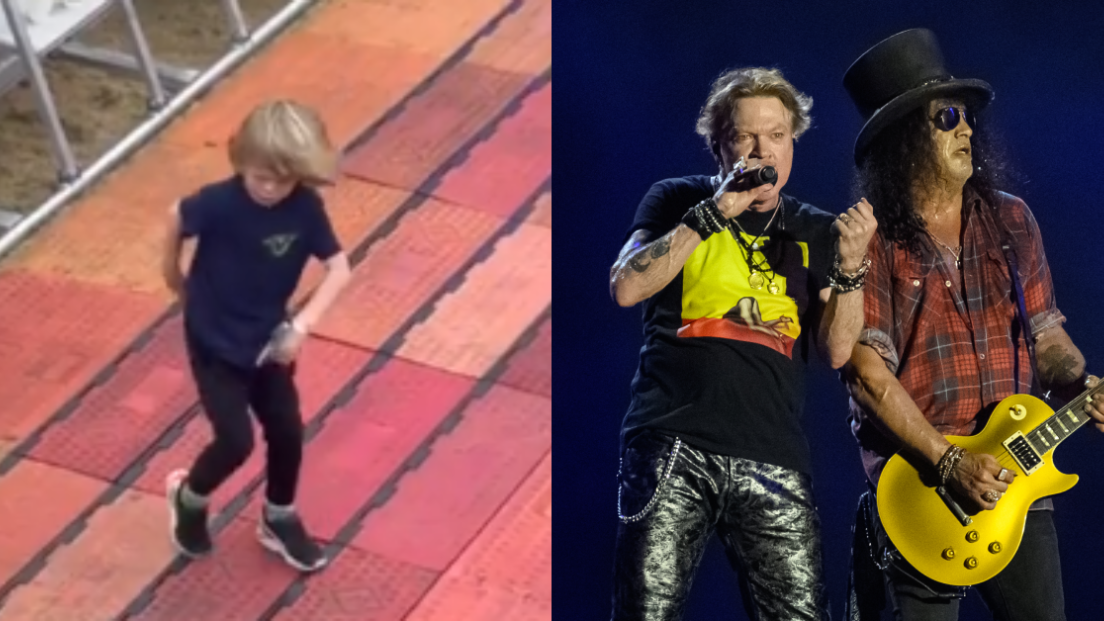Il figlio di Mick Jagger, 6 anni, balla come il padre durante il concerto dei Guns N' Roses a Londra. Guarda il video