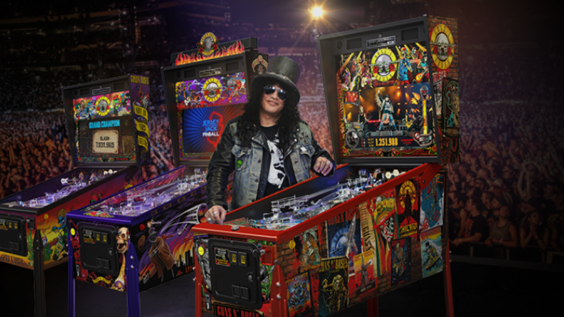 Guns N' Roses, in arrivo i flipper ufficiali della band disegnati da Slash! Guarda le foto e i video